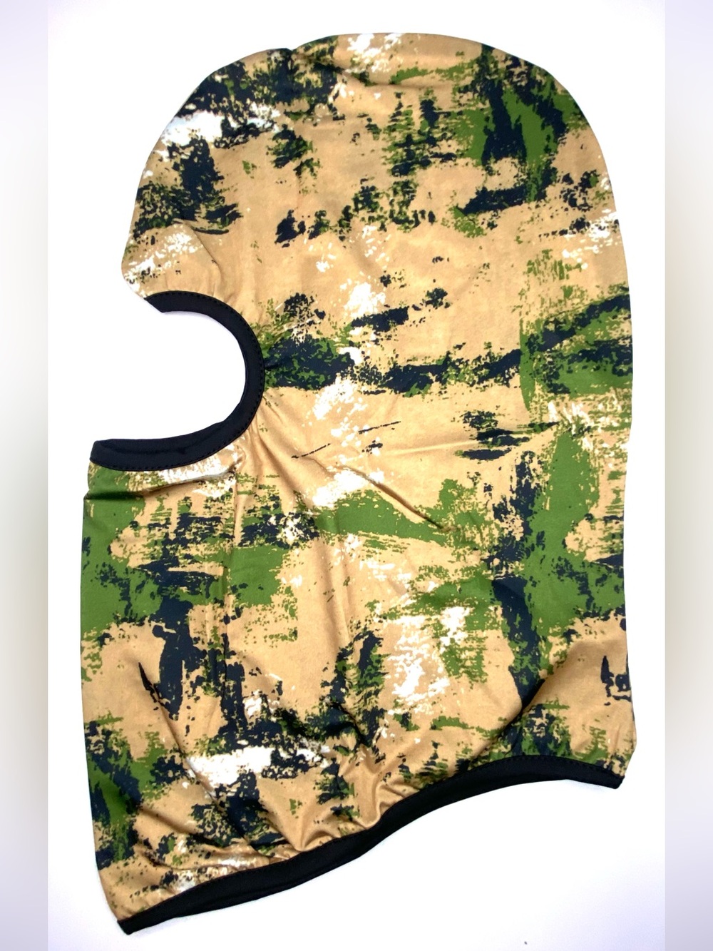 Camouflage Balaclava Face Mask - Green/Tan